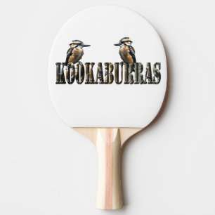 Raquette De Ping Pong Kookaburras est le mot fait avec des Kookaburras,