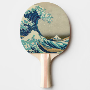 Raquette De Ping Pong La Grande Vague au large de Kanagawa