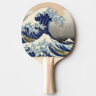 Raquette De Ping Pong La Grande Vague au large de Kanagawa Hokusai