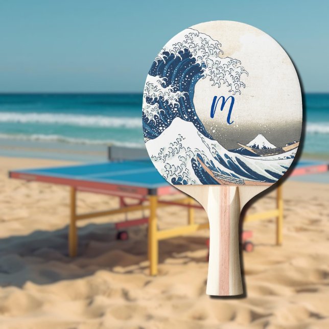 Raquette De Ping Pong La Grande Vague - L'art japonais (Créateur téléchargé)