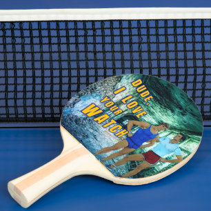 Raquette De Ping Pong L'amour de SlipperyJoe pour votre montre artiste L