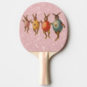 Raquette De Ping Pong Lapin de Pâques Œufs Dansants