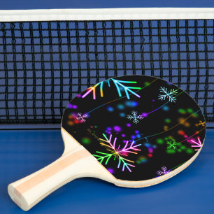 Raquette De Ping Pong L'atmosphère de Noël festive et animée de Slippery