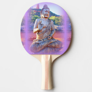 Raquette De Ping Pong lavande, aura buddha