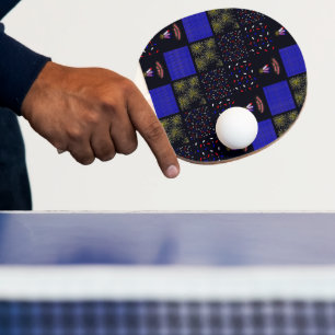 Raquette De Ping Pong Le 4 juillet Patchwork Motif - le 4 juillet
