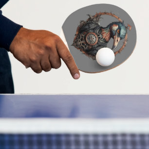 Raquette De Ping Pong "Le bec de fer : un ibis à vapeur"