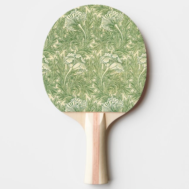 Raquette De Ping Pong Le célèbre motif Tulip de William Morris (Devant)