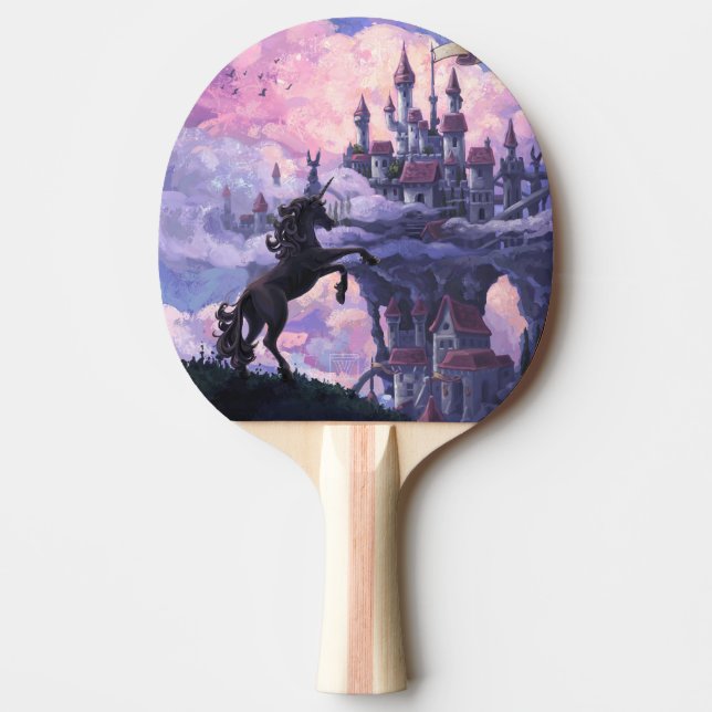 Raquette De Ping Pong Le château de Unicorn (Devant)