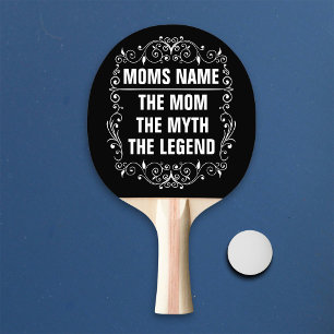 Raquette De Ping Pong Le jour de mère heureux de maman