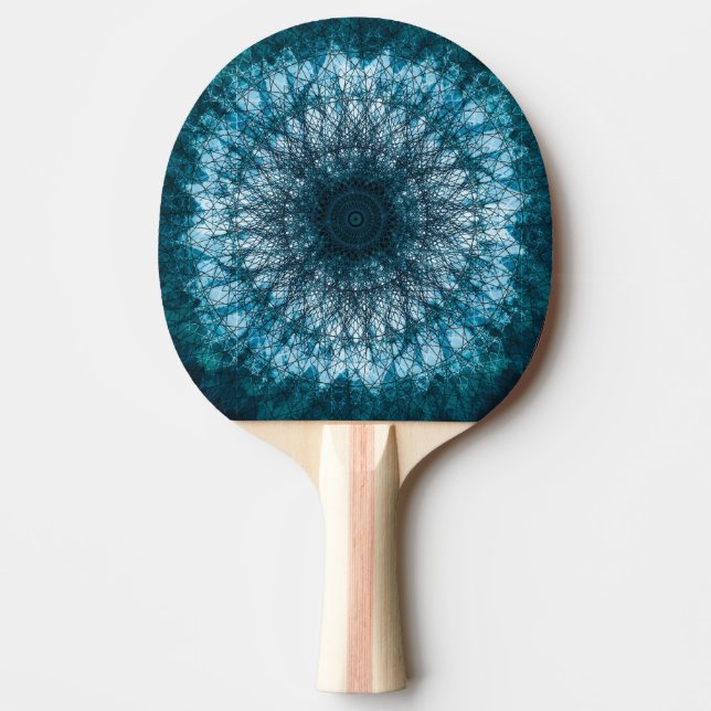 Raquette De Ping Pong Le Mandala bleu indigo (Devant)