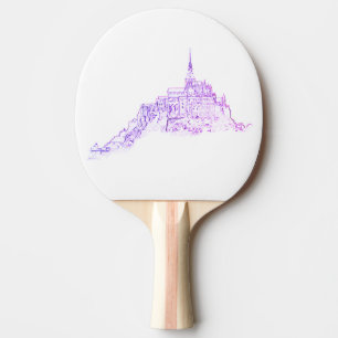 Raquette De Ping Pong Le Mont Saint Michel France Architecture Sketch