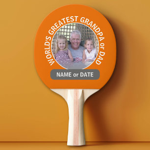 Raquette De Ping Pong Le plus grand du monde avec photo et texte personn