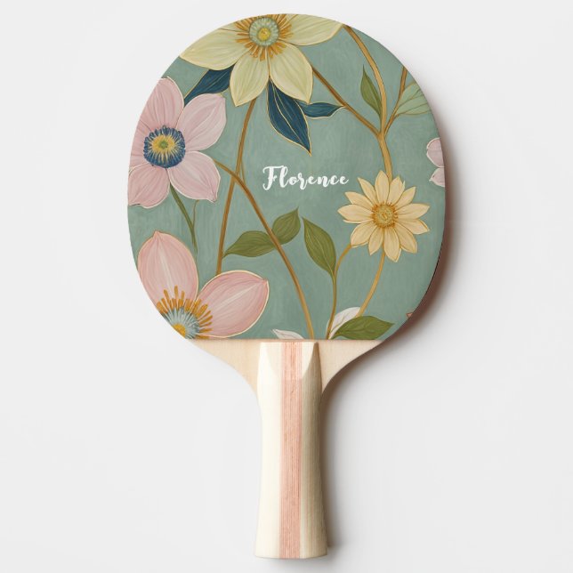 Raquette De Ping Pong Le réveil doux du printemps personnalisé (Devant)