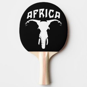 Raquette De Ping Pong Le visage des éléphants africains   Afrique