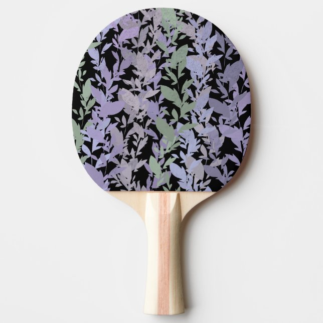 Raquette De Ping Pong Leafy Creeping Vine Drawing Pattern With Pastels (Devant)