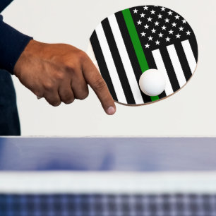 Raquette De Ping Pong Légère ligne verte : Anciens combattants patriotiq