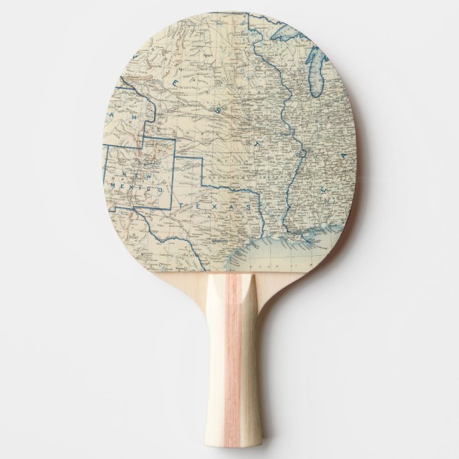 Raquette De Ping Pong Les Etats-Unis en décembre 1860 (Devant)
