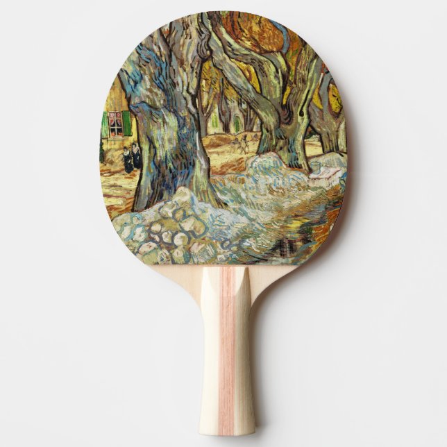 Raquette De Ping Pong Les Grands Platanes Par Vincent Van Gogh (Devant)