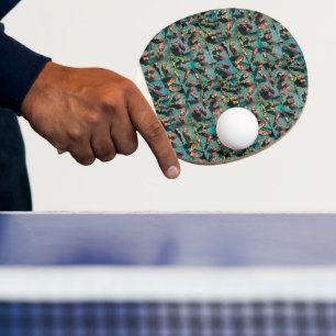 Raquette De Ping Pong Les hippopotames en jeu : Un paradis d'étang