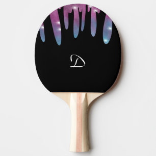 Raquette De Ping Pong LETTRE MONOGRAPHIQUE DE Parties scintillant Abstra