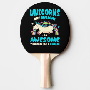 Raquette De Ping Pong Licorne magique