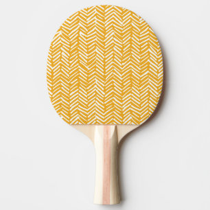 Raquette De Ping Pong Lignes Abstraites dessinées à la main, texture hip