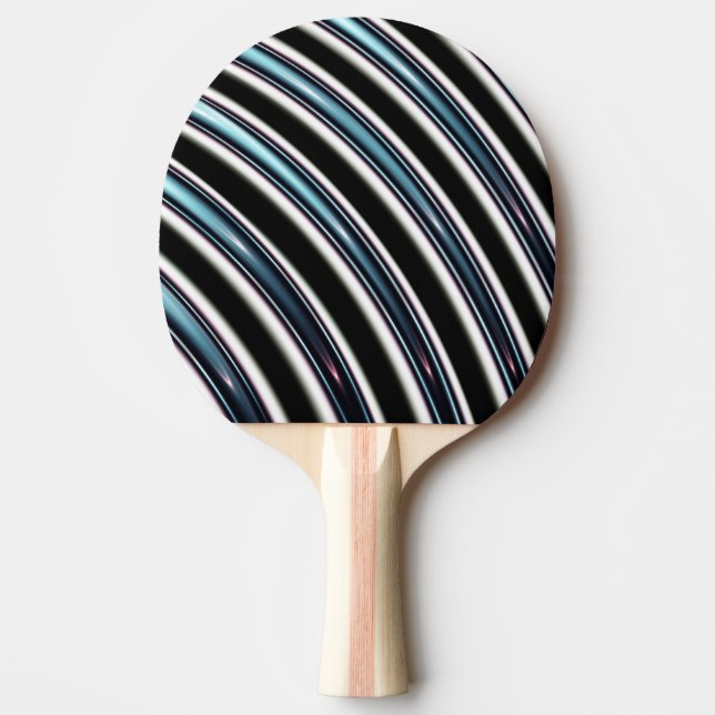 Raquette De Ping Pong Lignes incurvées étroitement d'une fractale (Devant)