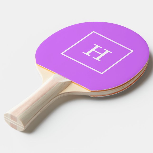 Raquette De Ping Pong Lilac Purple White Framed (Devant Angle)