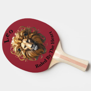 Raquette De Ping Pong Lion, Lion, Dirigé Par Le Coeur,