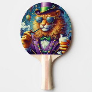 Raquette De Ping Pong Lion/Louisiana Mardi Gras