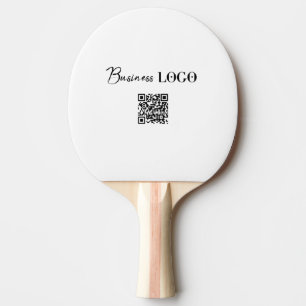 Raquette De Ping Pong Logo d'entreprise & Code QR Tennis de table