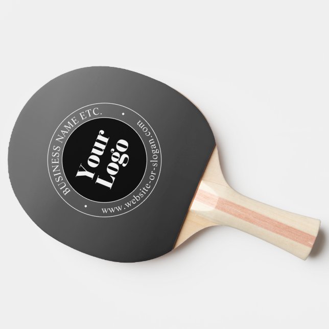 Raquette De Ping Pong Logo d'entreprise ou design & texte modifiable (Côté)