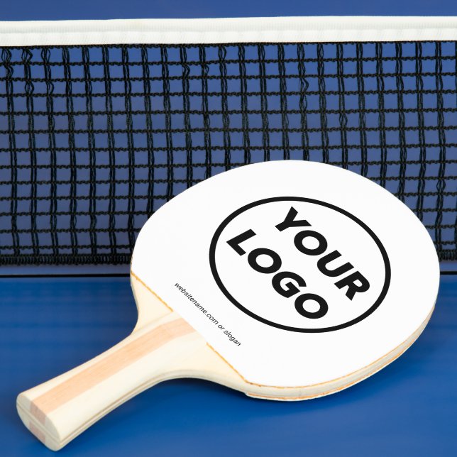 Raquette De Ping Pong Logo et site Web personnalisés (Insitu)