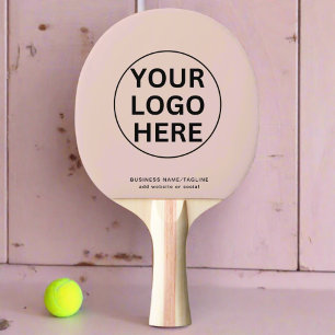 Raquette De Ping Pong Logo et texte personnalisés l Marque publicitaire 