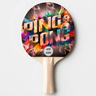 Raquette De Ping Pong LOGO moderne et coloré tendance