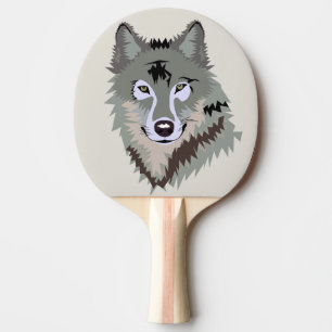 Raquette De Ping Pong Loup Animé