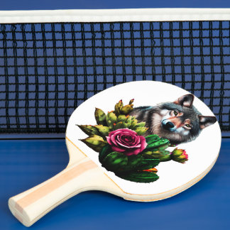Raquette De Ping Pong Loup Trois :