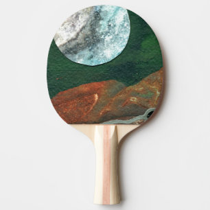 Raquette De Ping Pong "Lune Alien #4" Ping Pong Paddle