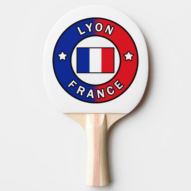 Raquette De Ping Pong Lyon France (Devant)