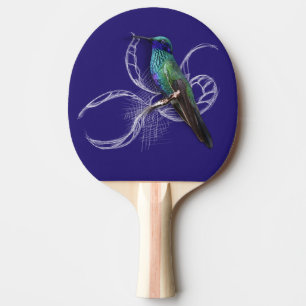Raquette De Ping Pong Magnifique colibri - personnalisez en ajoutant un 