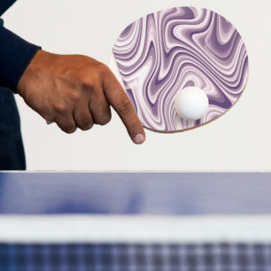Raquette De Ping Pong Marbre Abstrait violet liquide moderne
