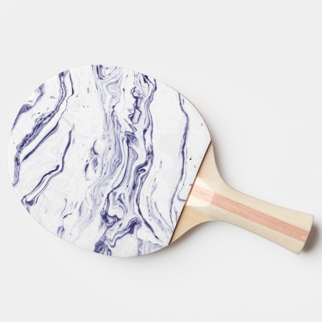 Raquette De Ping Pong Marbre de bleu marine (Côté)
