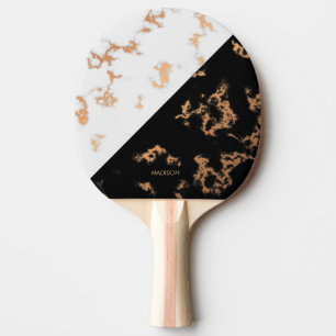 Raquette De Ping Pong Marbre noir et blanc