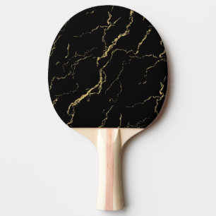 Raquette De Ping Pong Marbre noir et or