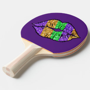 Raquette De Ping Pong Mardi Gras Kiss Ping Pong Paddle