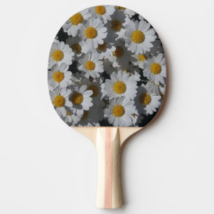 Raquette De Ping Pong Marguerite blanche