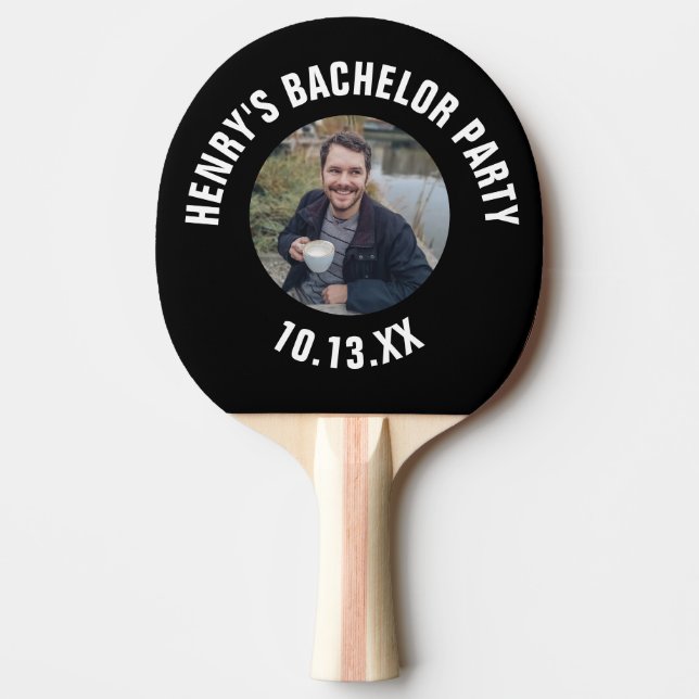Raquette De Ping Pong Mariage du Bachelor Party Groom Photo (Devant)