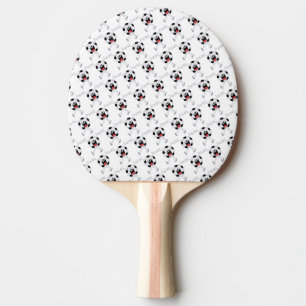 Raquette De Ping Pong Mascotte Balle de Football qui Rit