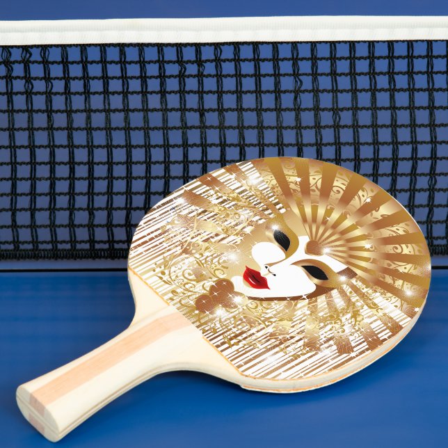 Raquette De Ping Pong Mask de la Fête du Venice Carnival (Insitu)