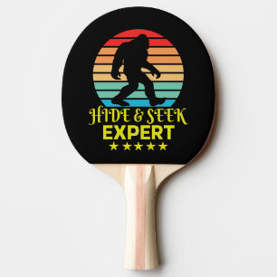 Raquette De Ping Pong Masquer Et Chercher Expert Bigfoot Drôle